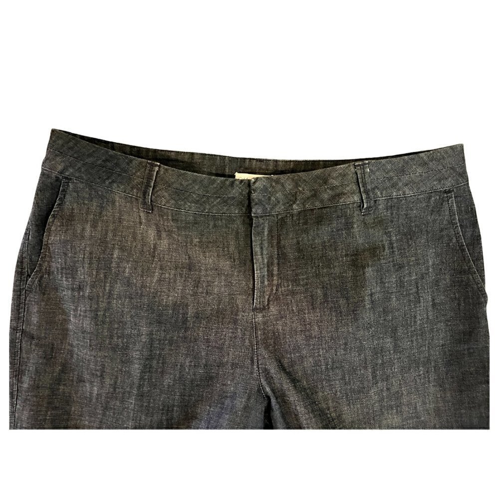 Coldwater Creek Crop Capri Dress Denim Pants, 20W - Picture 2 of 4